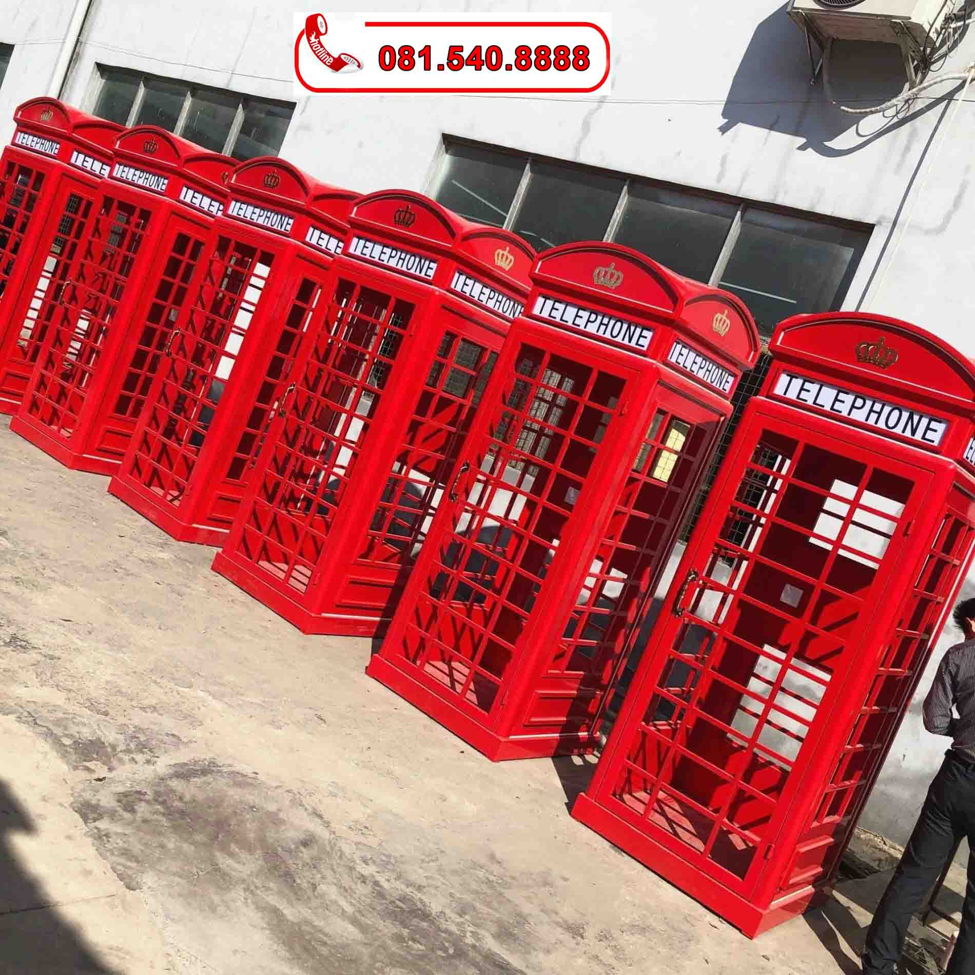 Bốt điện thoại trang trí quán cafe, cửa hàng Bốt điện thoại trang trí quán cafe, cửa hàng